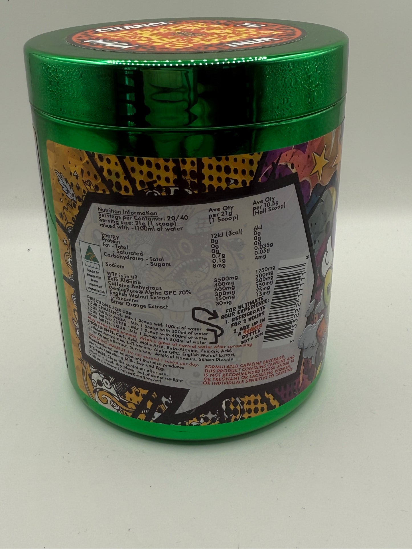 Sour Stim Heads  Worlds Sourest Pre-Workout