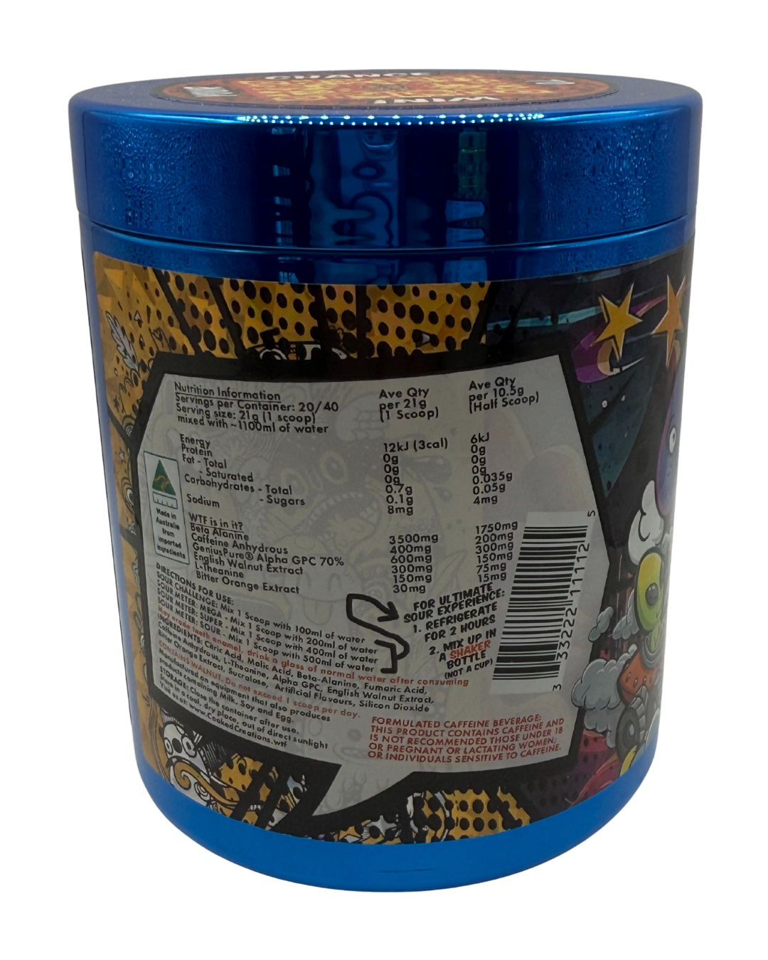 Sour Stim Heads  Worlds Sourest Pre-Workout